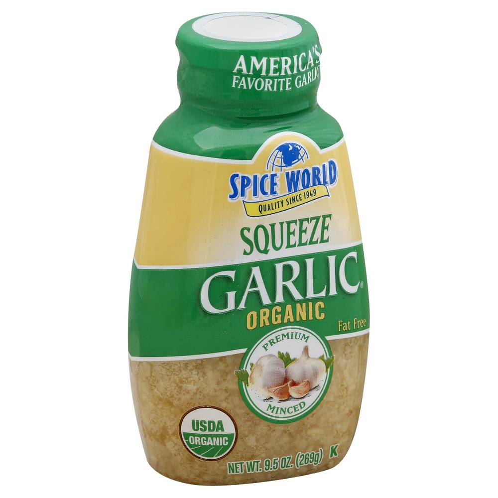 Spice World Organic Minced Garlic (9.5 oz)