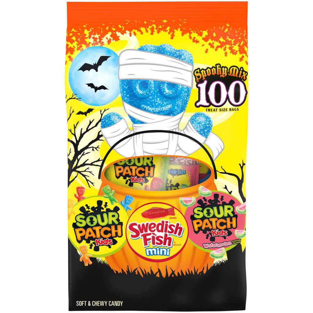 Mondelez International Swedish Fish Spooky Mix Soft & Chewy Candy Treat, Mixed-Fruit (13.4 oz)