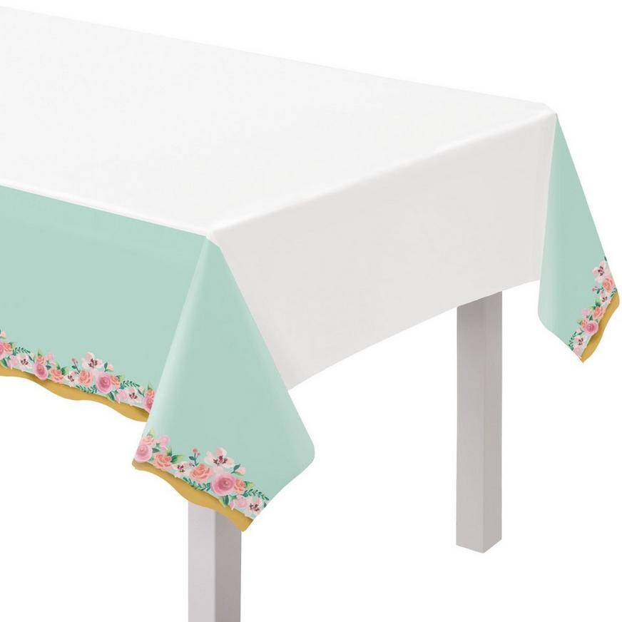 Party City Mint To Be Plastic Table Cover (unisex/54in x 102in)