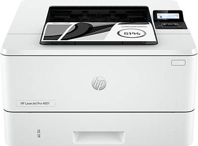 HP LaserJet Pro 4001n Wired Black & White Laser Printer, Single Function Print, Best for Office (2Z599F)
