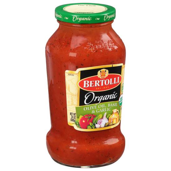 Bertolli Organic Olive Oil Basil & Garlic Sauce