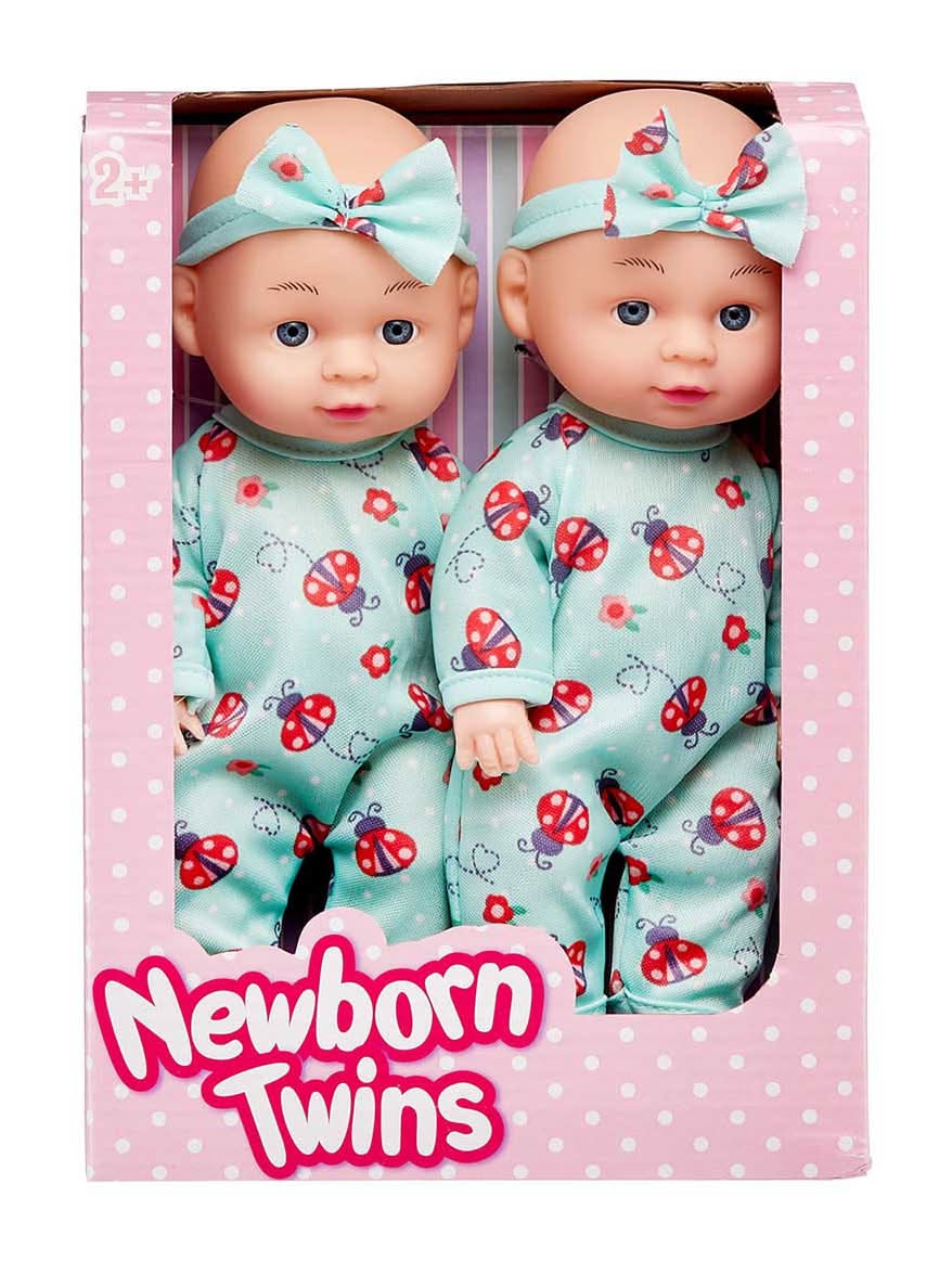 Newborn Baby Twin Dolls For Ages 2y+, Assorted (2 ct)