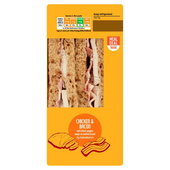 Sainsbury's Chicken & Maple Cured Bacon Sandwich