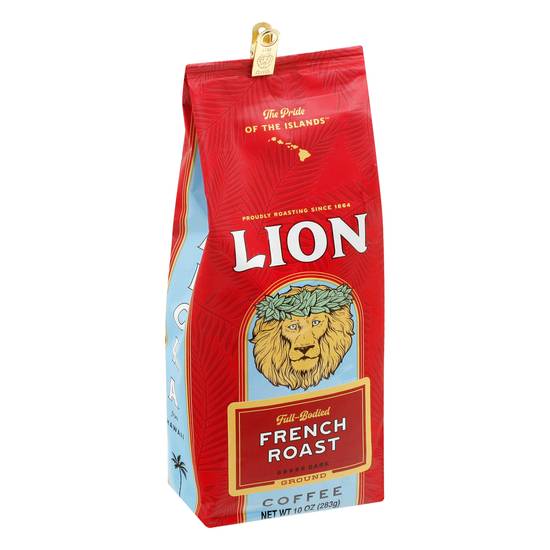 Lion Coffee Lion French Dark Roast Ground Coffee (10 oz)