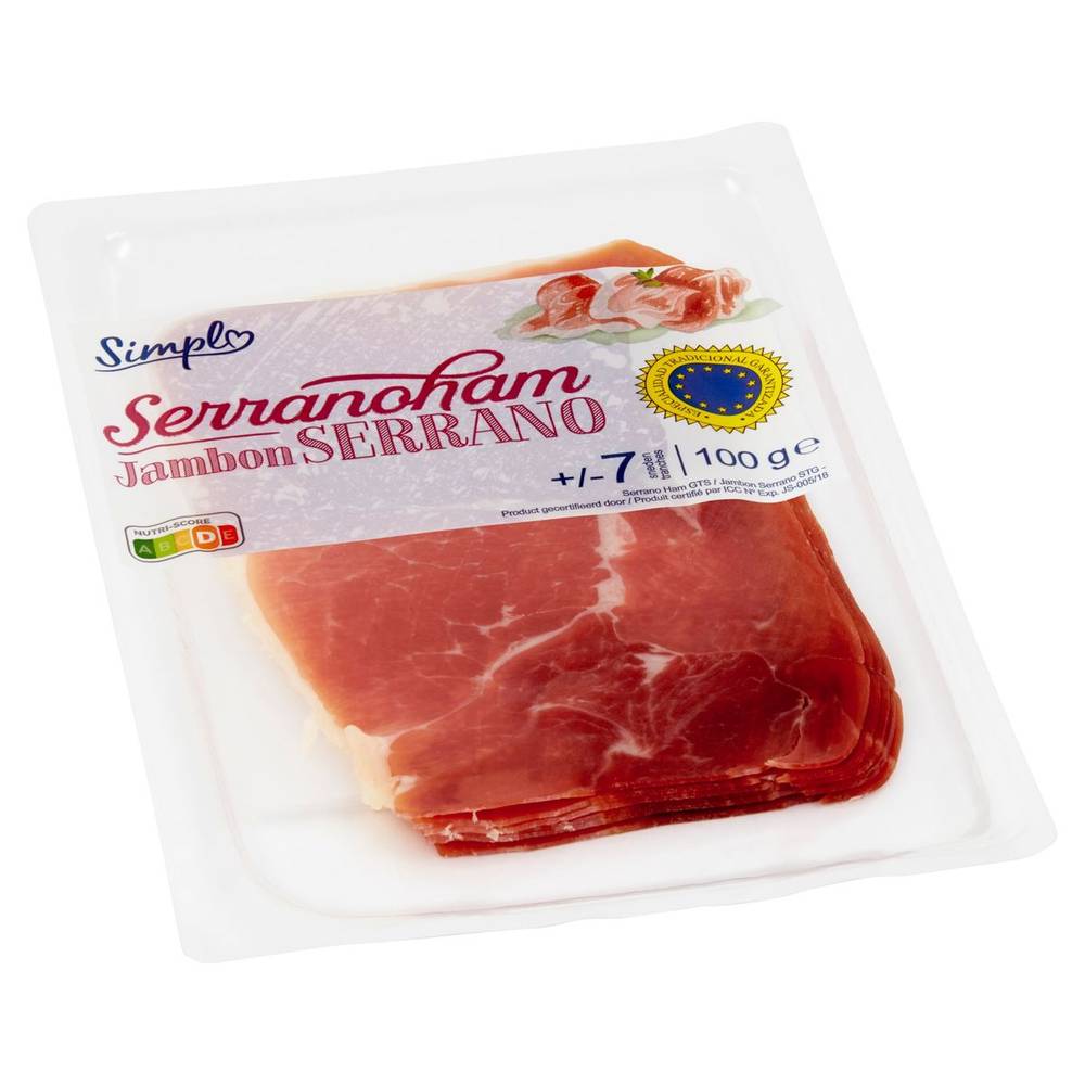 Simpl Jambon Serrano 100 g