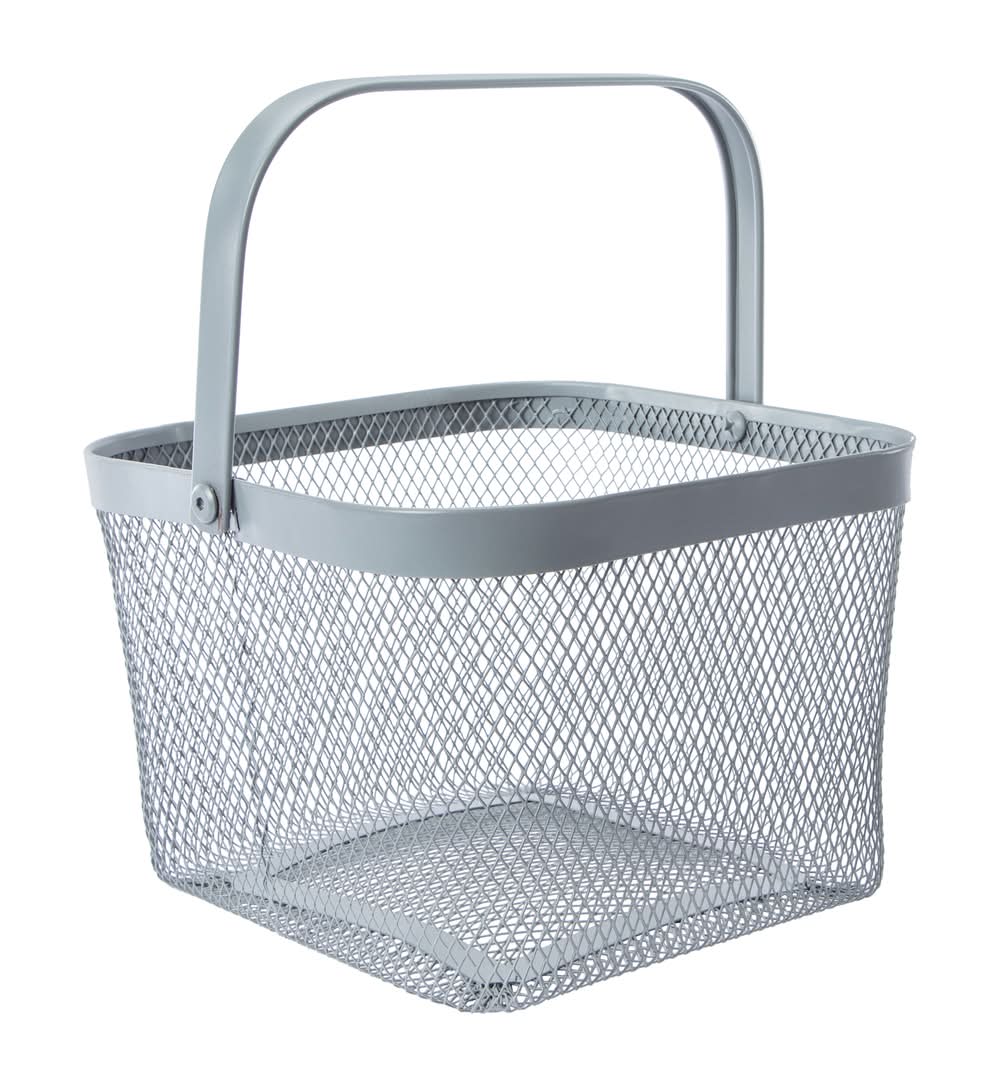 Mesh Handle Basket Blue