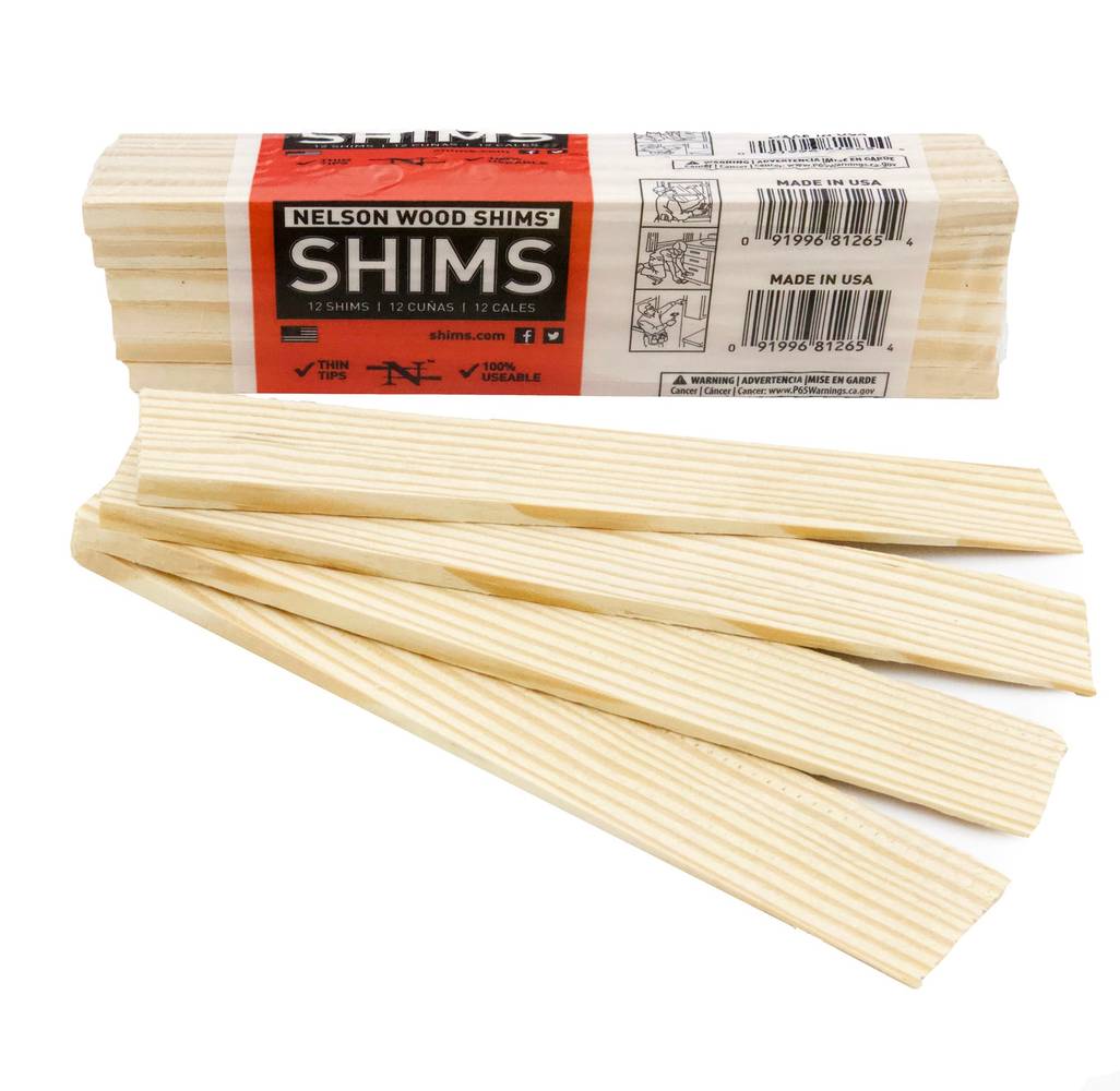 Nelson Wood Shims 0.3125-in x 1.375-in x 7.875-in 12-Pack Pine Wood Shim | PSH8-12-36-20