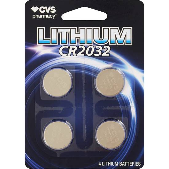 CVS Lithium CR2032 Battery, 4 ct