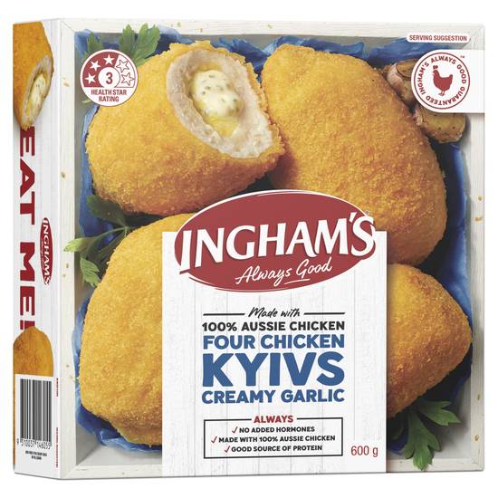 Ingham's Chicken Garlic Kiev Duet 600g