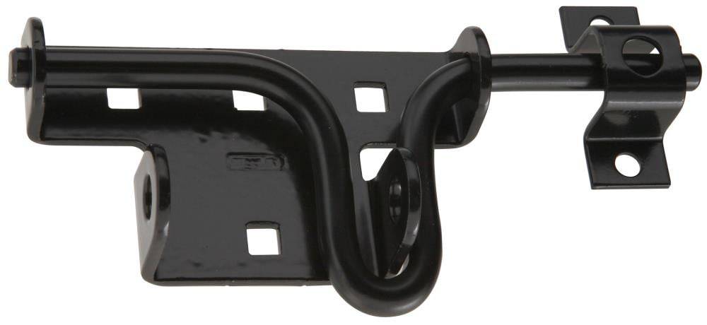 National Hardware 7-in Black Gate Latch | N109-027