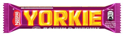 Yorkie Raisin & Biscuit Chocolate Bar (44g)