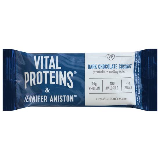 Vital Proteins & Jennifer Aniston Dark Chocolate Coconut Protein + Collagen Bar