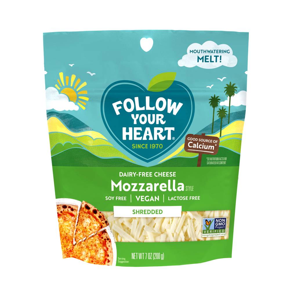 Follow Your Heart Dairy Free Mozzarella Finely Shredded Cheese