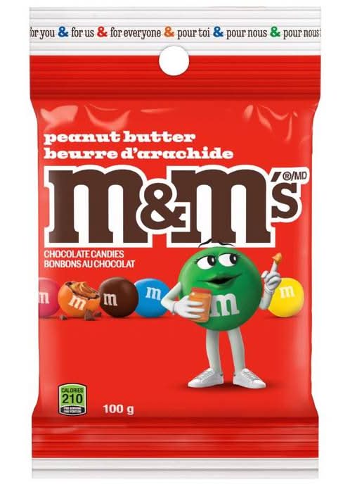 M&M Peanut Butter Peg 100g 88663