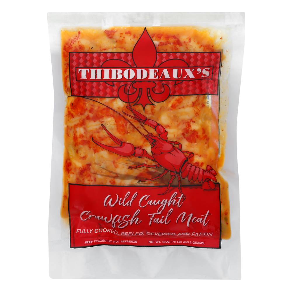 Thibodeaux's Wild Caught Crawfish Tail Meat Fully Cooked (12 oz)