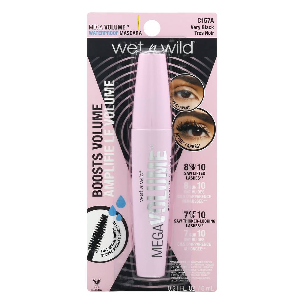 wet n wild Very Black C157a Waterproof Mascara (0.3 fl oz)