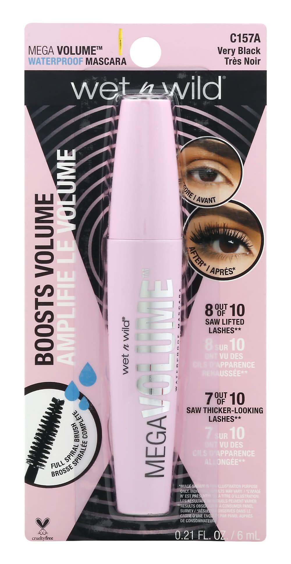 wet n wild Very Black C157a Waterproof Mascara (0.3 fl oz)
