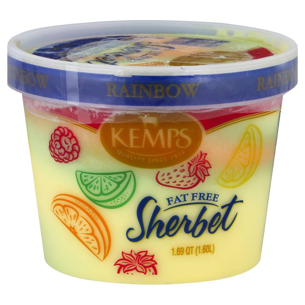 Kemps Fat Free Rainbow Sherbet (1.7 qts)