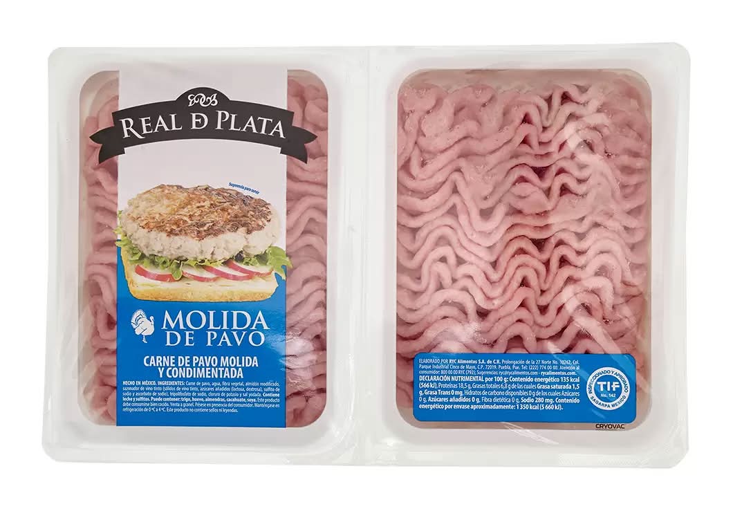 Real De Plata · Carne de pavo molida y condimentada (1 kg)