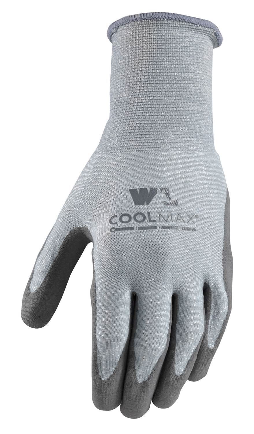 Wells Lamont Coolmax Men'S Outdoor Knit Work Gloves Gray L 1 Pk
