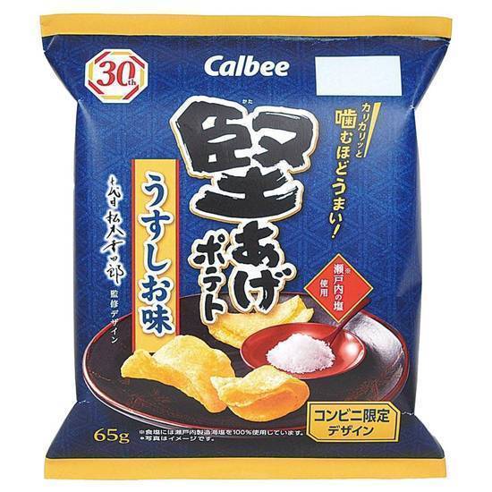 堅あげポテト ポテトチップス - うすしお味 (65g)