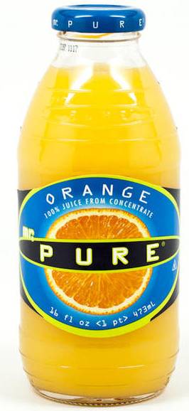 Mr.Pure - Orange Juice - 12/16 oz glass bottles (1X12|1 Unit per Case)