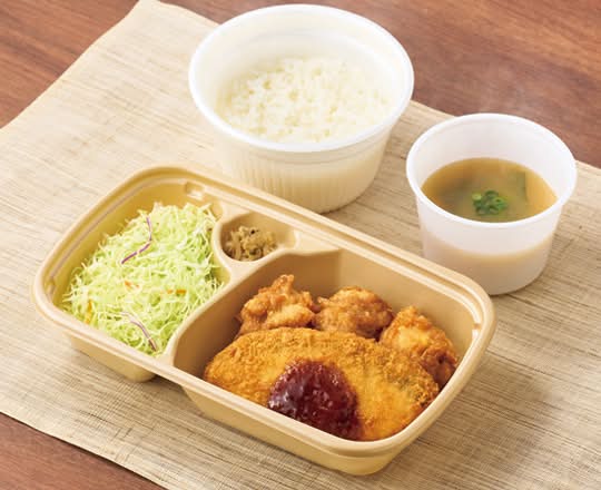 から揚げ＆白身フライ