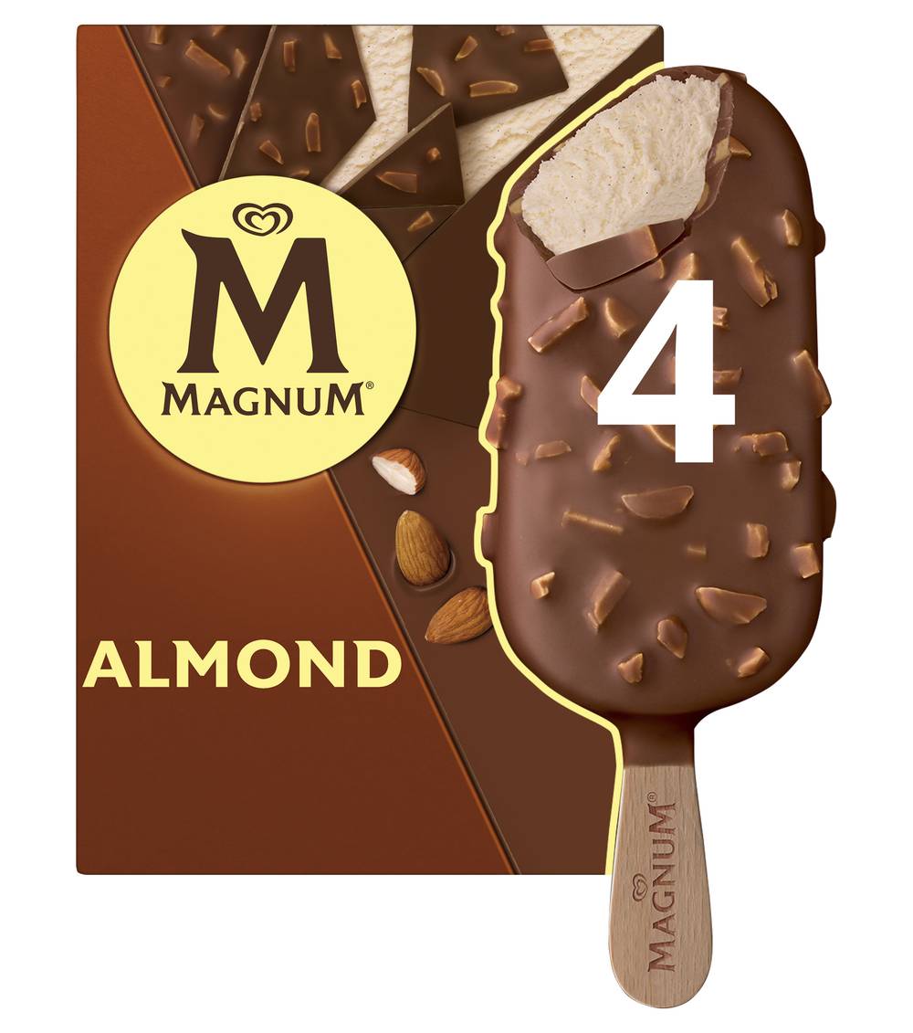 Magnum Almond Ice Cream Sticks (428mL, 4 pack)