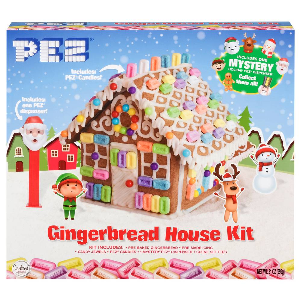 Cookies United Pez Gingerbread House Kit (1.31 lbs)