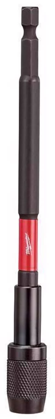 Milwaukee Shockwave 6 In. Alloy Steel Impact Magnetic Locking Bit Holder 1/4 In. Hex Shank 1 Pc