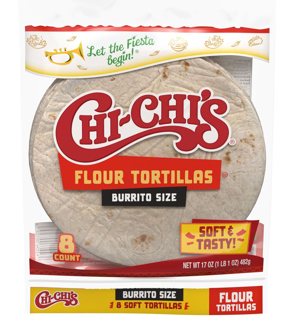 Chi-Chi's Burrito Style Flour Tortillas (17 oz, 8 ct)
