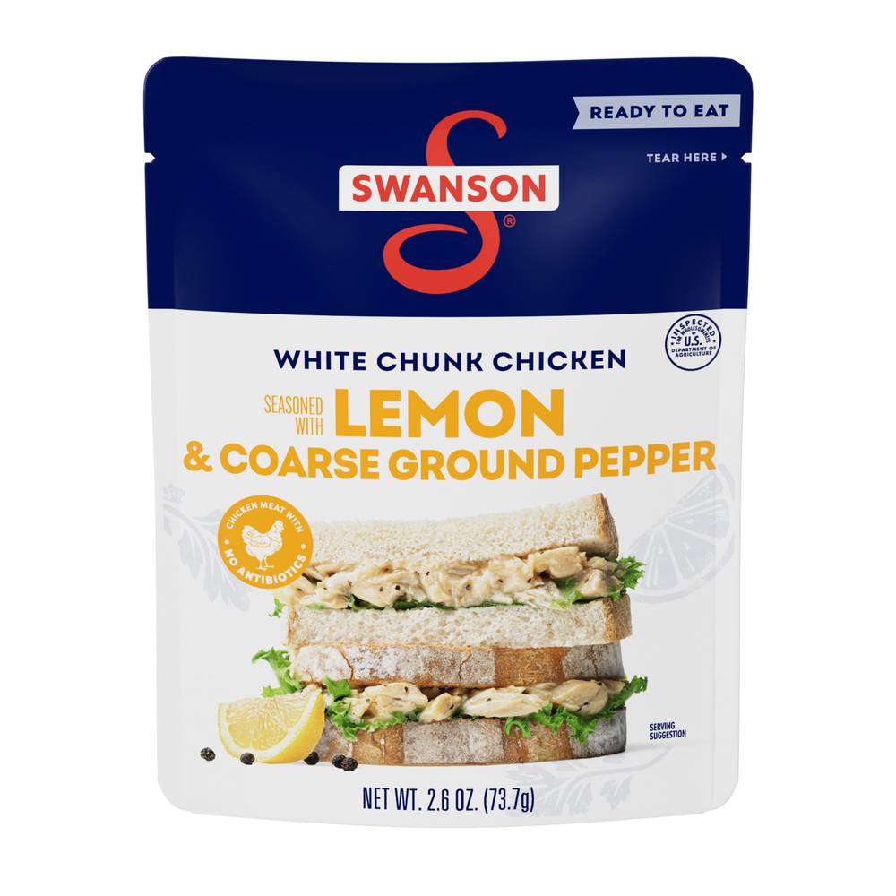 Swanson Lemon & Coarse Ground Pepper White Chunk Chicken (2.6 oz)