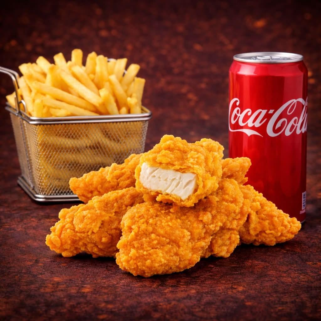 🍗 Menu Tenders Gold | Le Croustillant Ultime (5 pces)
