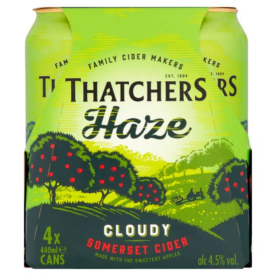 Thatchers Haze Cider (4 x 440ml)