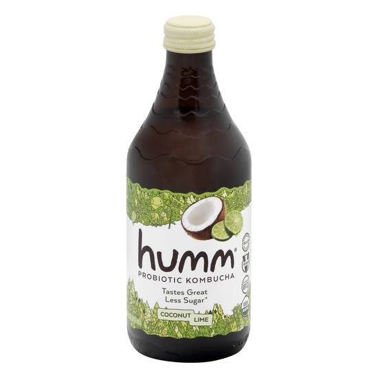 Humm Coconut Lime Probiotic Kombucha (14 fl oz)