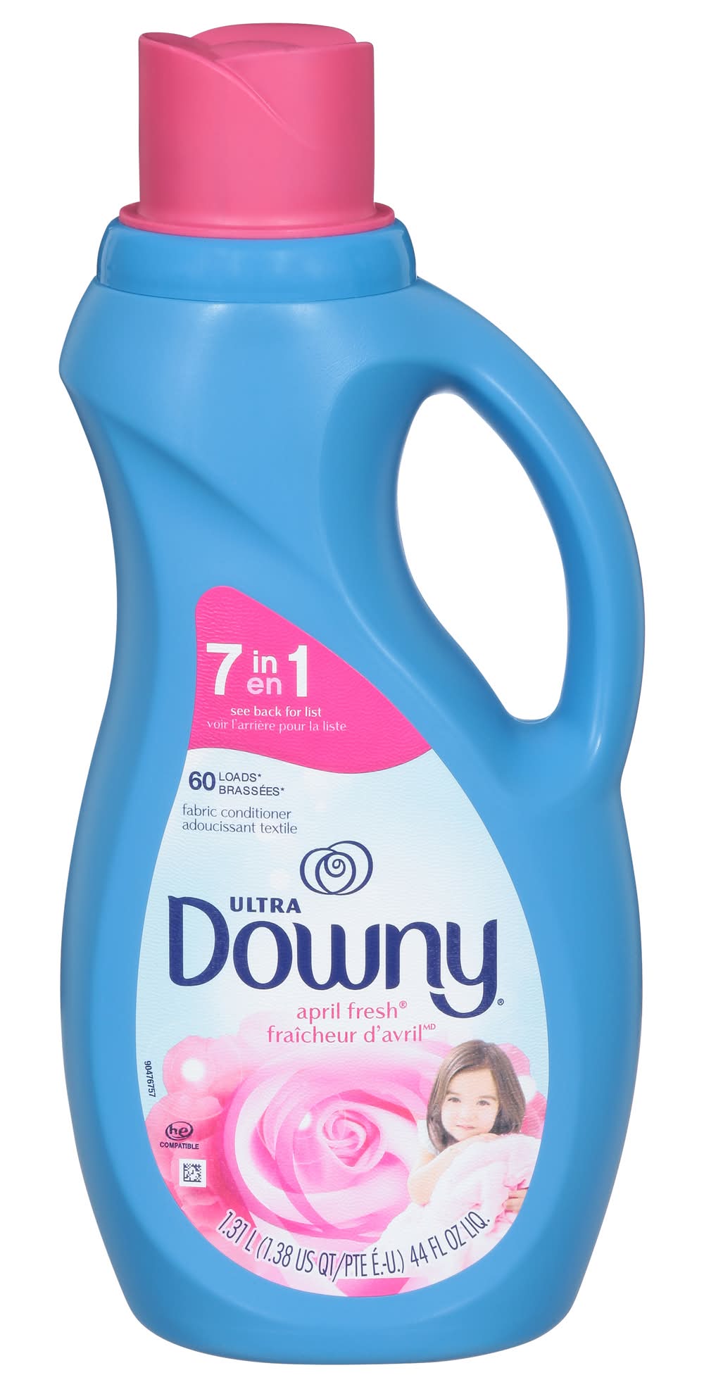 Downy 2 In 1 Soft & Fresh Fabric Softener (44 fl oz)