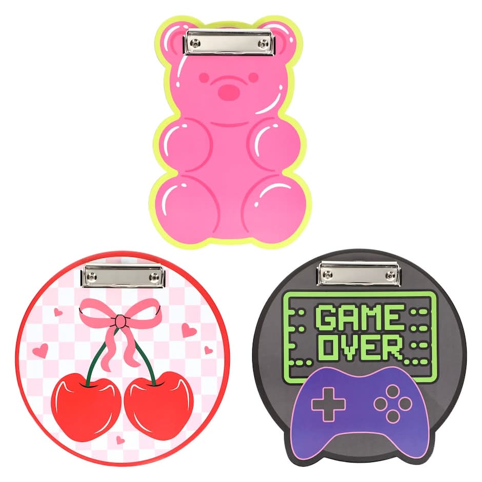 Die Cut Clipboard, Assorted Designs