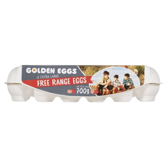 Golden Eggs Free Range Eggs Extra Large (12 Pack)