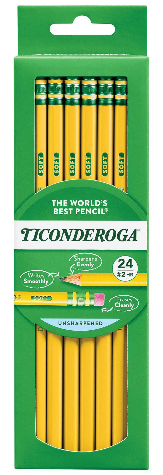 Ticonderoga Number 2 Hb Premium Wood Pencils