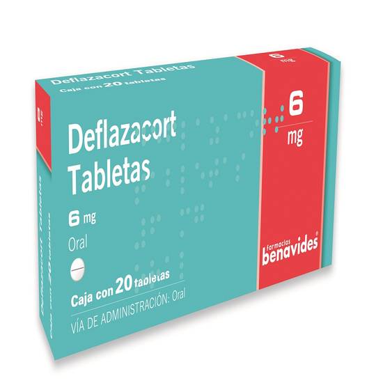 Farmacias Benavides deflazacort tabletas 6 mg