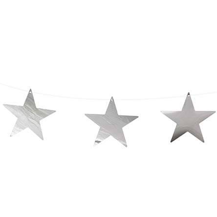Guía estrella lentejuela plata (1 pieza)