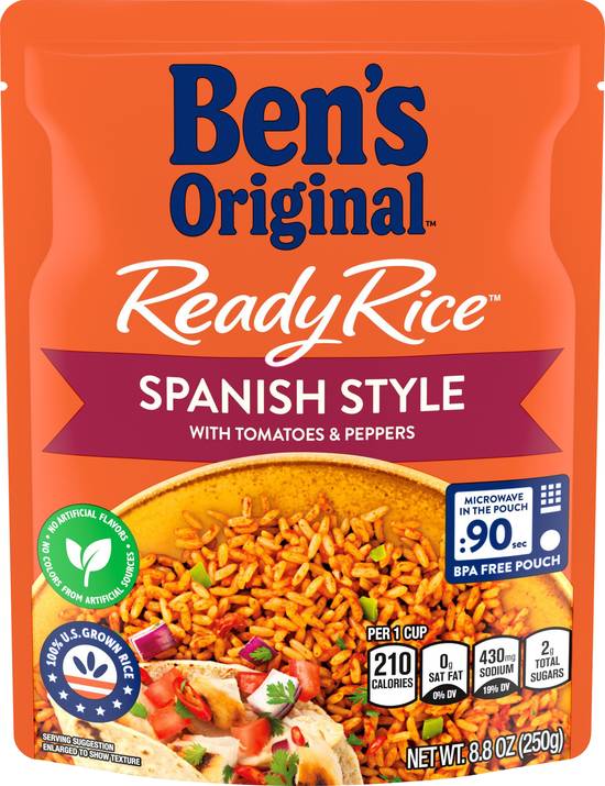 Ben's Original Ready Rice Spanish Style With Tomatoes & Peppers