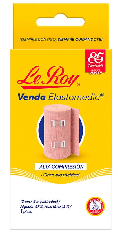 Le Roy · Elastomedic venda de alta compresión, 10cm x 5m