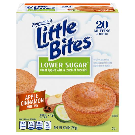 Entenmann's Little Bites Lower Sugar Muffins (apple cinnamon )