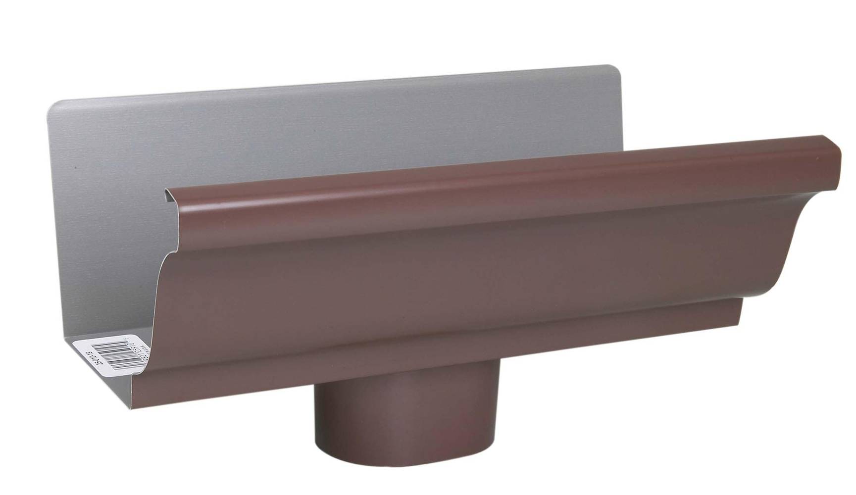 Amerimax 5-in x 10-in Brown K Style Gutter End with Drop | 2501019HP