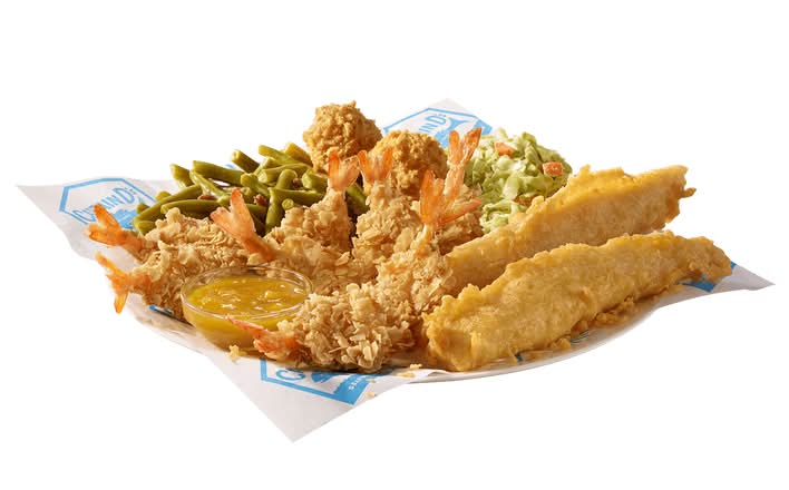 8 Pc Crispy Crunchy Shrimp & 2 Pc Fish Meal