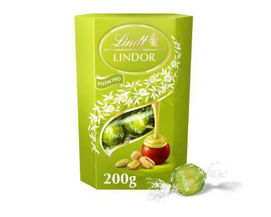 Lindt Lindor Pistachio Milk Chocolate Truffles Box 200g