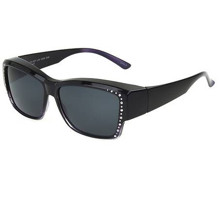 Foster Grant Solar Shield Fits Over Sunglasses, Black