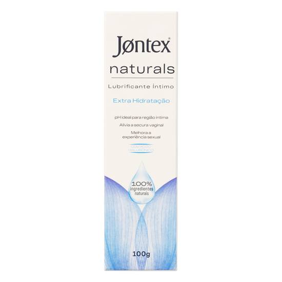 Jontex naturals gel lubrificante íntimo extra hidratação com ácido hialurônico (100 g)