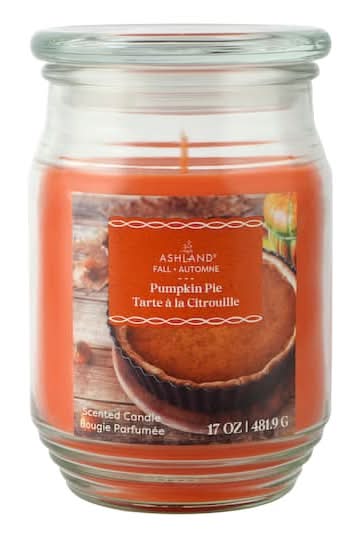 Ashland Fall Scented Jar Candle, Pumpkin Pie (17 oz)